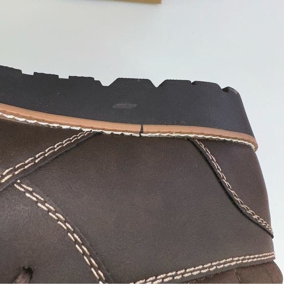 Weatherproof Vintage Men\'s Faux-Leather Chukka Boot Brown 13 M New chester lace main image 4